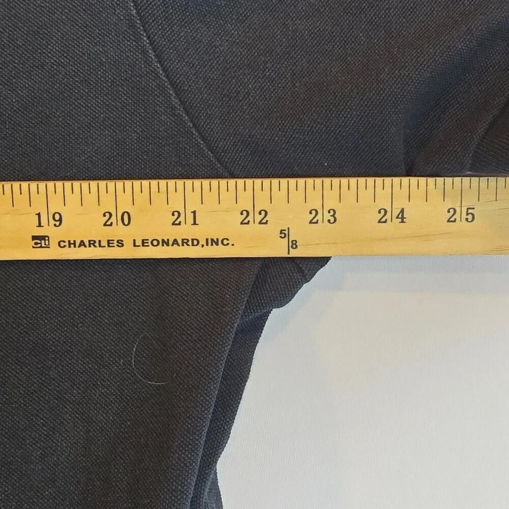 Polo Ralph Lauren Big Pony #3 Black Short Sleeve Rugby Shirt Custom Fit Large XL - Picture 11 of 16